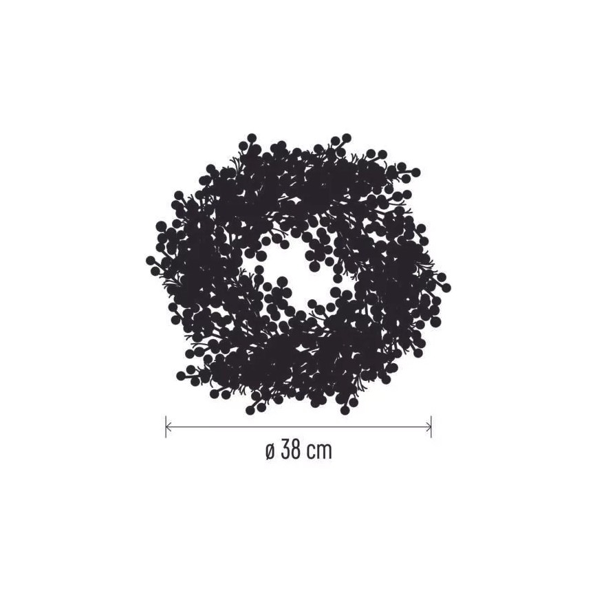 Corona de Navidad LED 20xLED/3xAA blanco cálido