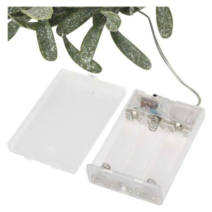 Corona navideña LED 25 LEDs / 3x AA Ø 35 cm