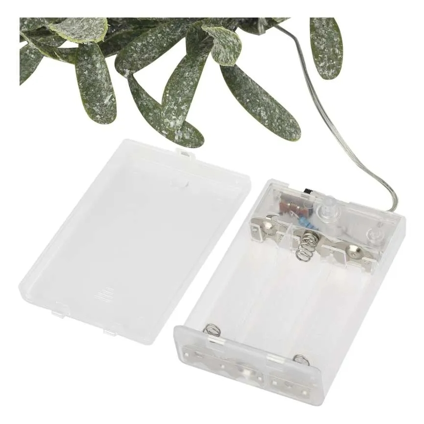 Corona navideña LED 25 LEDs / 3x AA Ø 35 cm