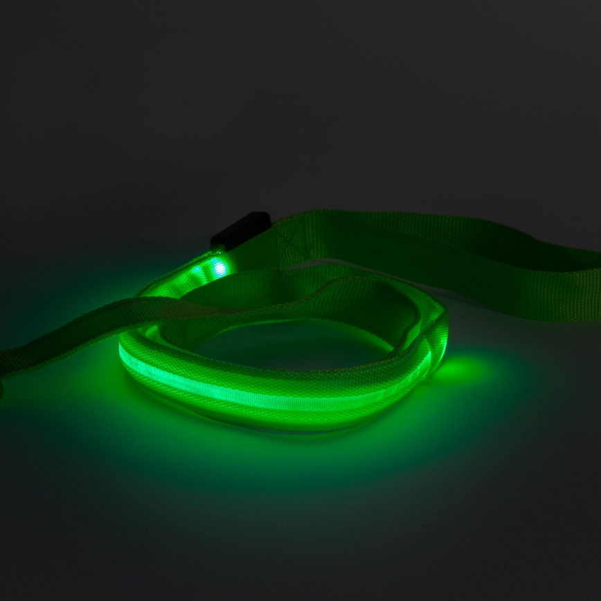 Correa recargable LED 120 cm 2xCR2032/5V/40 mAh verde