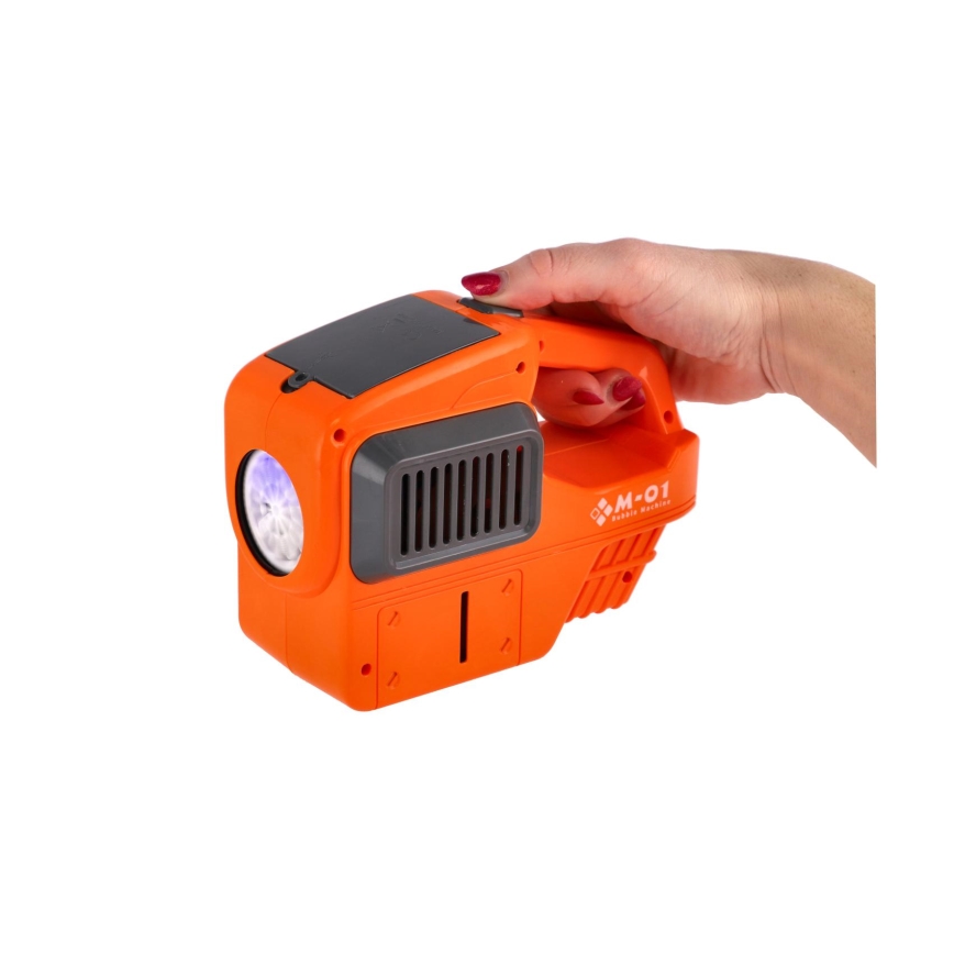 Cortacésped con máquina de burbujas y luz 4xAA