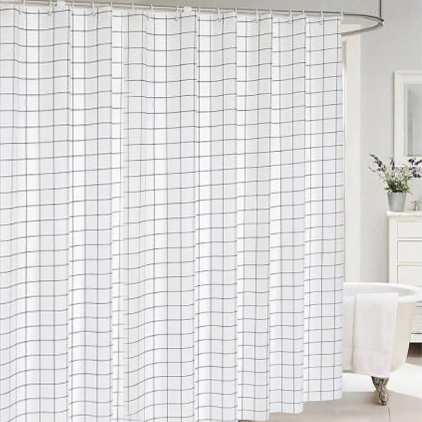 Cortina de ducha TORO EASY 178x199 cm blanco/negro