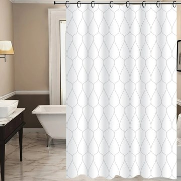 Cortina de ducha TORO EASY 178×199 cm blanco/gris