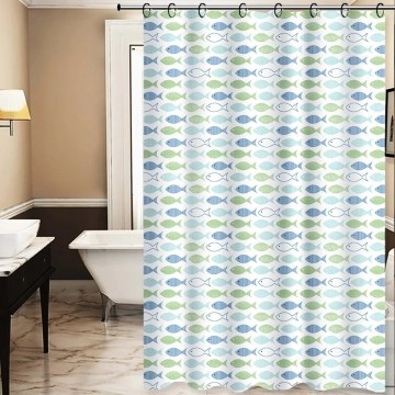 Cortina de ducha TORO PREMIUM 178×199 cm azul/verde