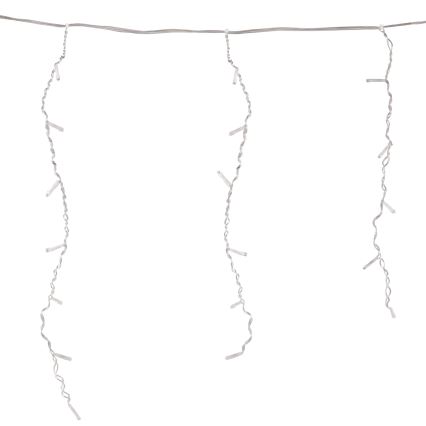 Cortina de luces LED ESTELLA, 47 LEDs/8 funciones, 3,5 m, blanco cálido