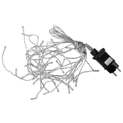 Cortina de luces LED ESTELLA, 47 LEDs/8 funciones, 3,5 m, blanco cálido