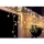 Cortina de luces LED navideñas para exterior 360xLED/8 funciones 15m IP44 blanco cálido