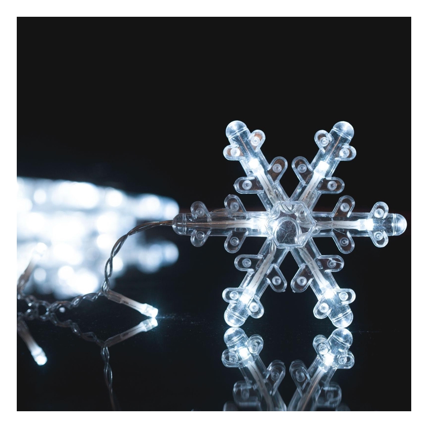 Cortina de luces LED para exterior 224xLED 3,5x0,75 m IP44 blanco frío