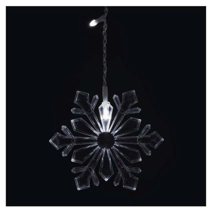 Cortina de luces LED para Navidad 60xLED/1,35W 635x50 cm blanco frío