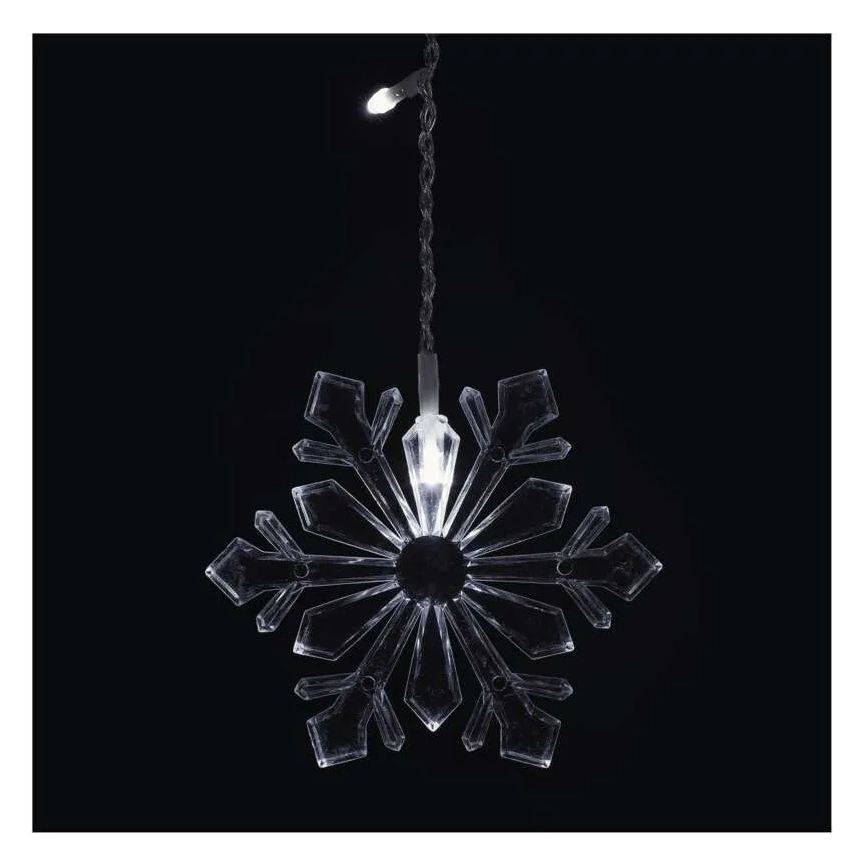 Cortina de luces LED para Navidad 60xLED/1,35W 635x50 cm blanco frío