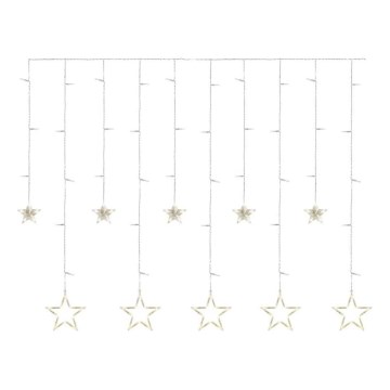 Cortina de Navidad LED 115xLED/1,35W 6,85x1,05 m blanco cálido