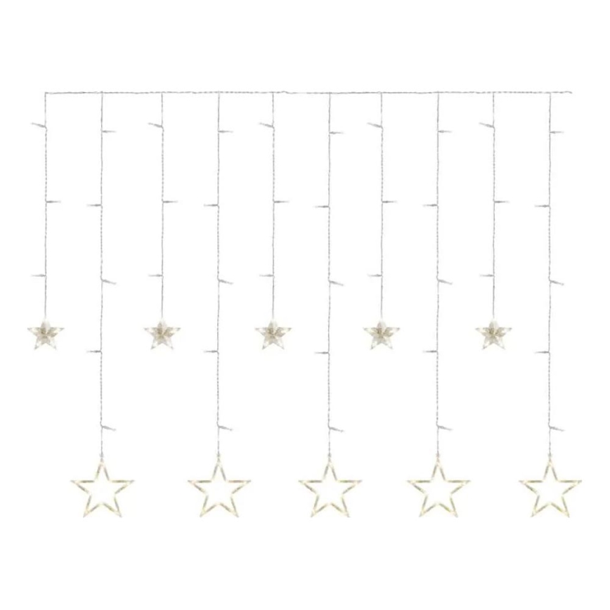 Cortina de Navidad LED 115xLED/1,35W 6,85x1,05 m blanco cálido
