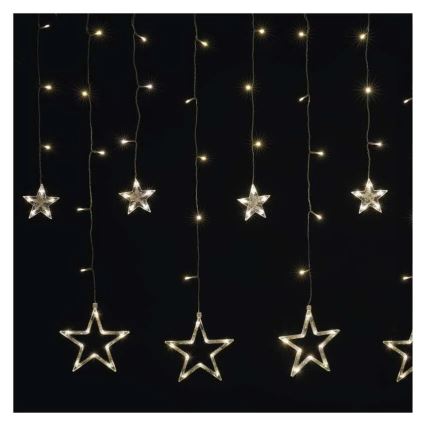 Cortina de Navidad LED 115xLED/1,35W 6,85x1,05 m blanco cálido