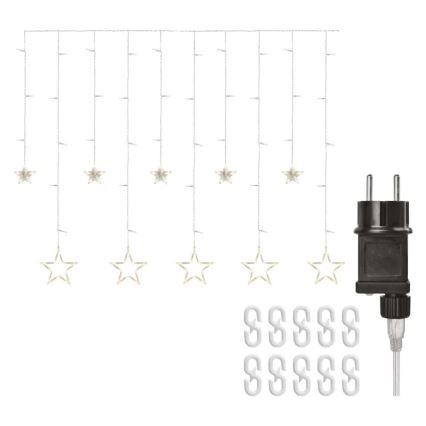 Cortina de Navidad LED 115xLED/1,35W 6,85x1,05 m blanco cálido