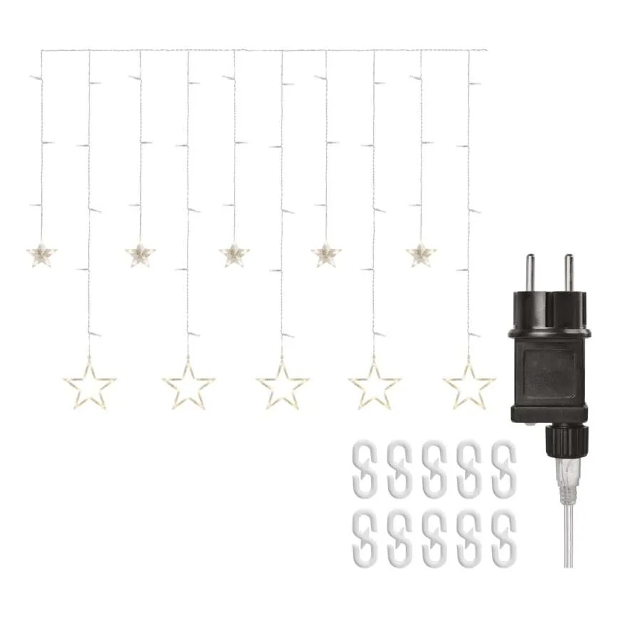 Cortina de Navidad LED 115xLED/1,35W 6,85x1,05 m blanco cálido