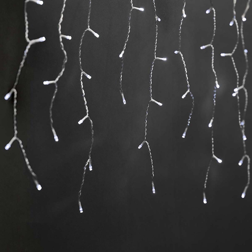 Cortina de Navidad LED 360xLED/7 funciones 14m IP44 blanco frío