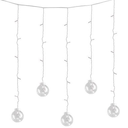 Cortina LED WISH BALLS 108 LEDs/8 funciones 4,5 m blanco cálido