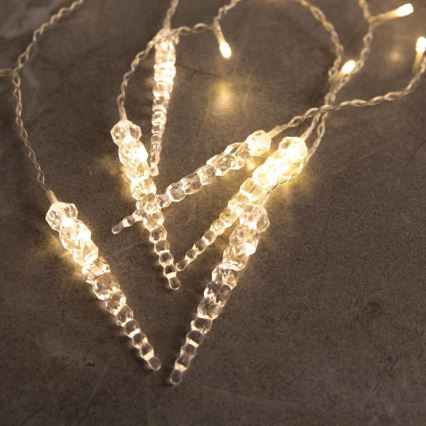 Cortina navideña LED para exterior 180 LEDs 3,5x0,7 m IP44 blanco cálido