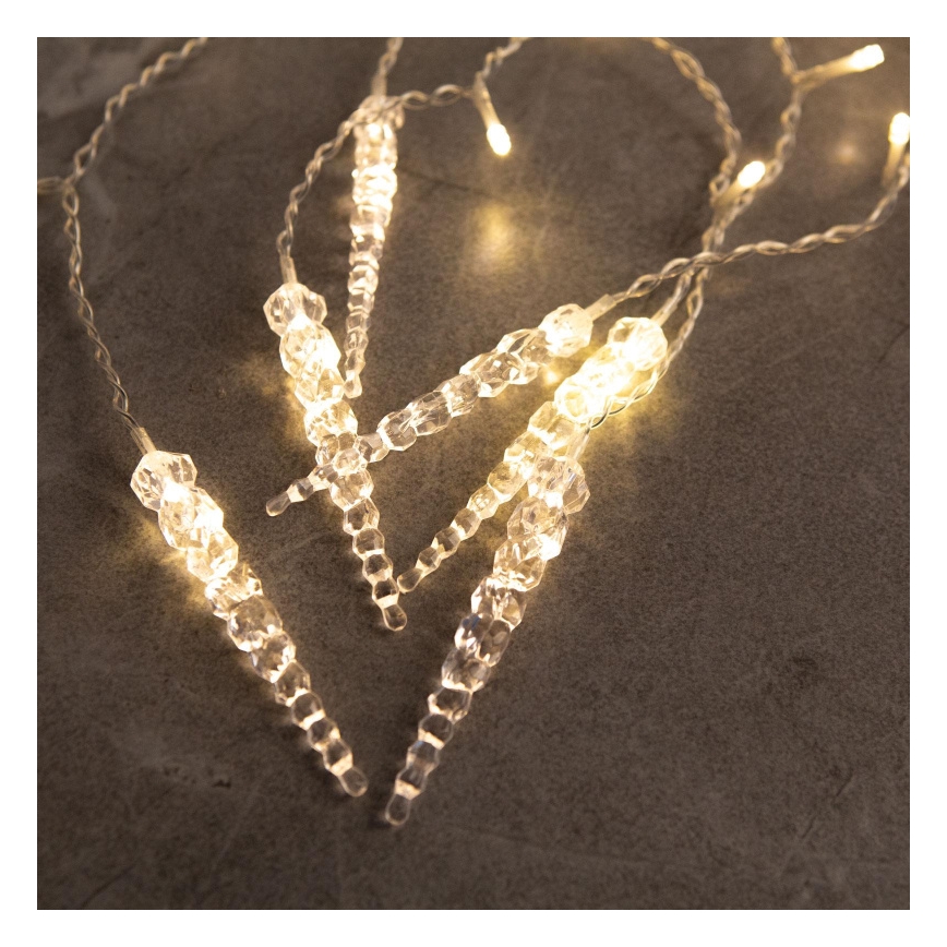 Cortina navideña LED para exterior 180 LEDs 3,5x0,7 m IP44 blanco cálido