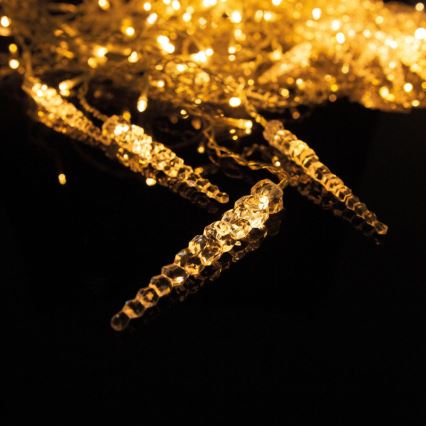 Cortina navideña LED para exterior 180 LEDs 3,5x0,7 m IP44 blanco cálido