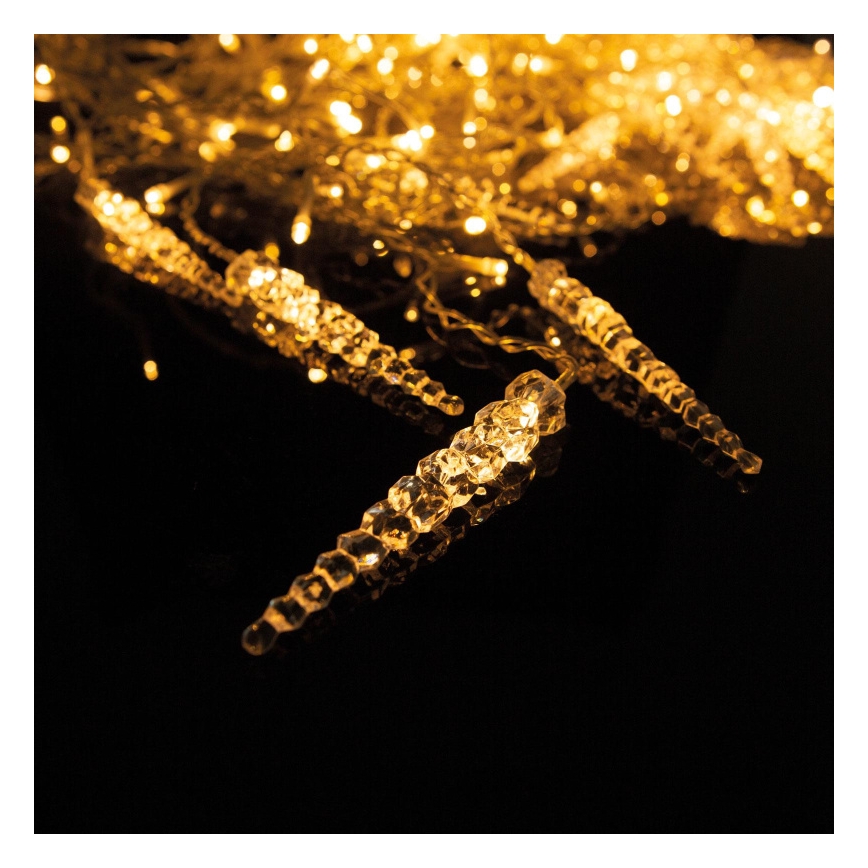 Cortina navideña LED para exterior 180 LEDs 3,5x0,7 m IP44 blanco cálido