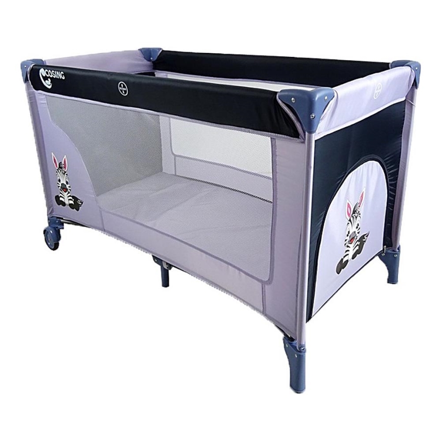 COSING - Cuna de viaje ADAM Zebra Grey