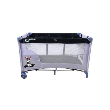 COSING - Cuna de viaje ajustable ADAM Zebra Grey