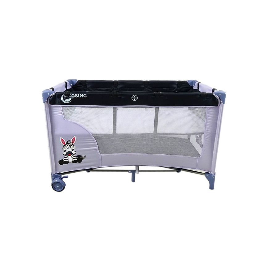 COSING - Cuna de viaje ajustable ADAM Zebra Grey