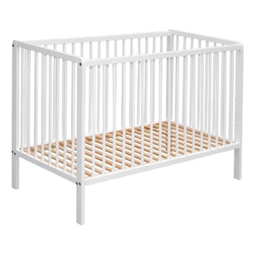 COSING - Cuna para bebé 120x60 cm haya/blanco