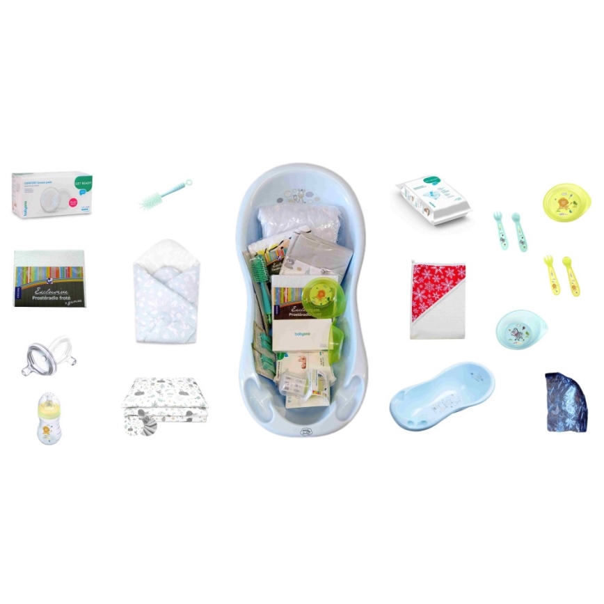 COSING - Kit de inicio de 16 piezas para recién nacidos, azul
