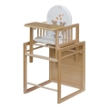 COSING - Silla de comedor infantil 2 en 1 Viktoria haya/blanco