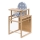 COSING - Silla de comedor infantil 2 en 1 Viktoria haya/gris