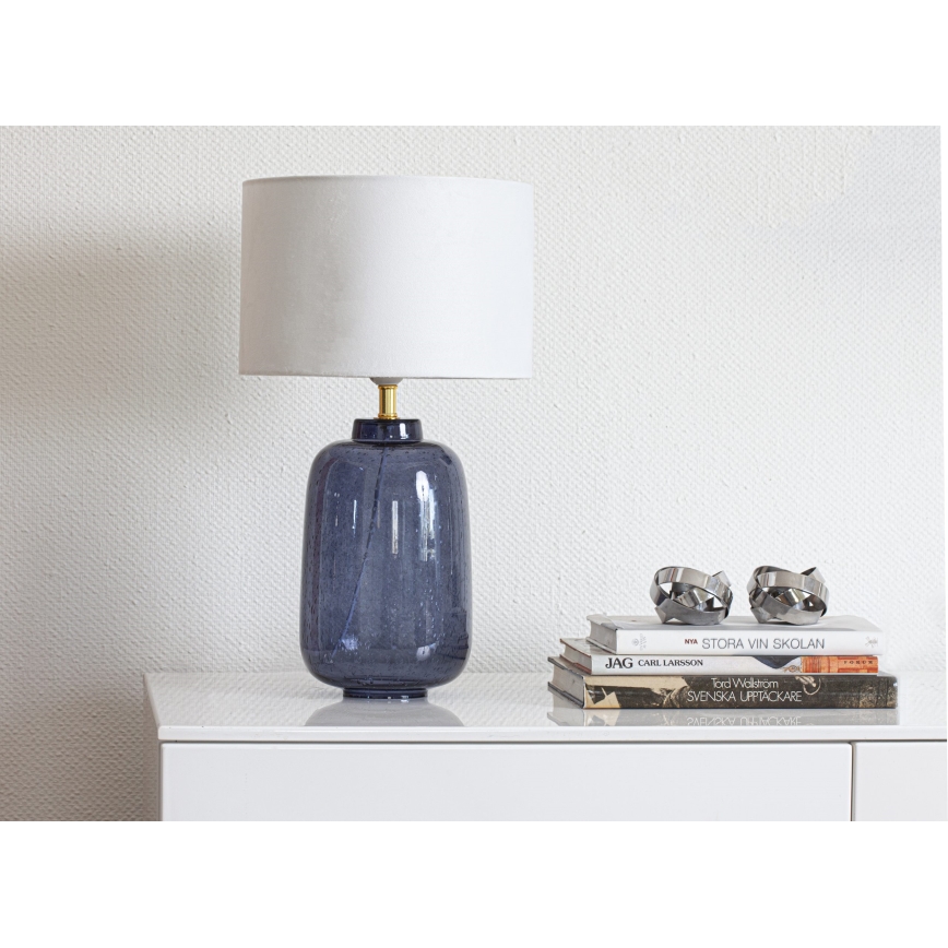 Cottex - Lámpara de mesa BLAKE 1xE27/8W/230V azul