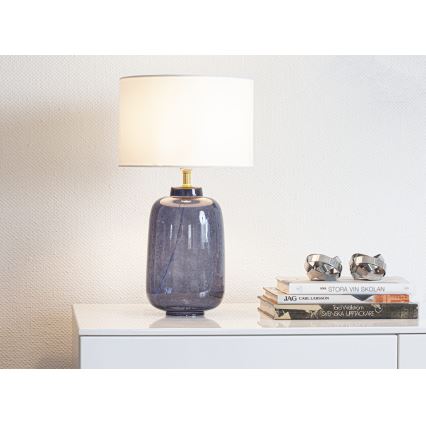 Cottex - Lámpara de mesa BLAKE 1xE27/8W/230V azul
