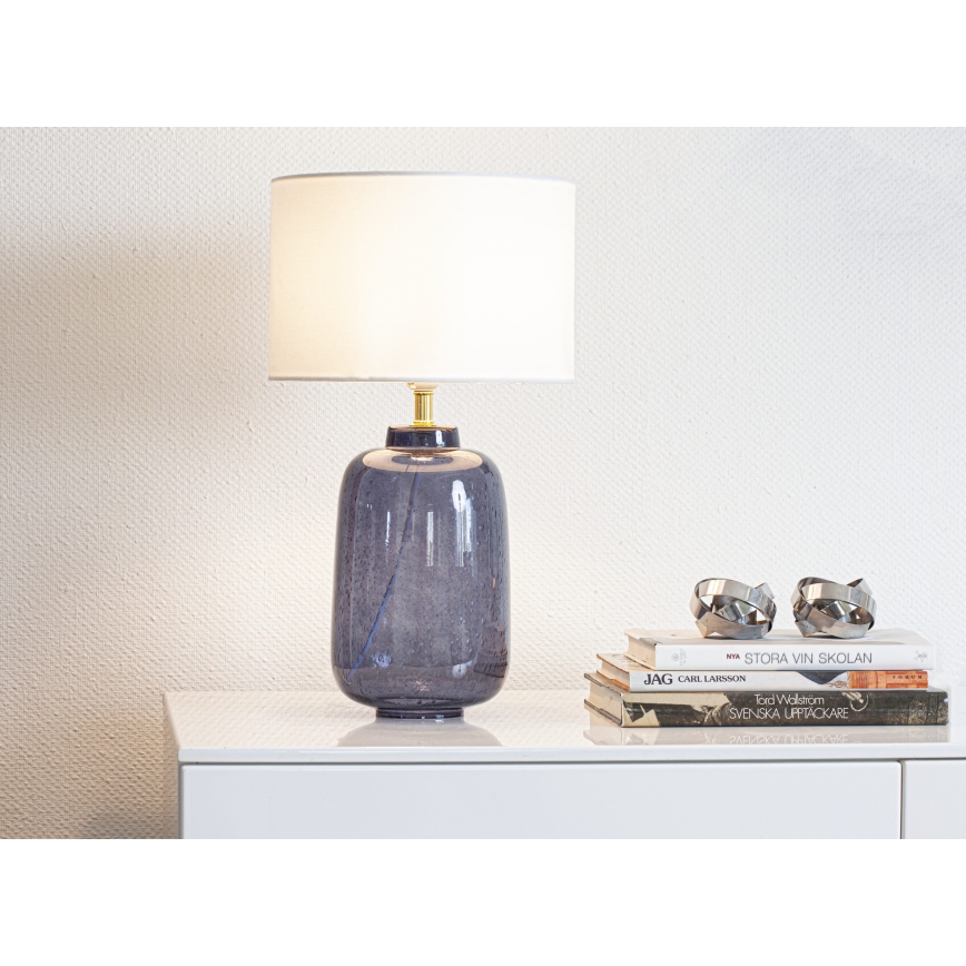 Cottex - Lámpara de mesa BLAKE 1xE27/8W/230V azul