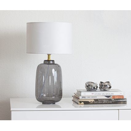 Cottex - Lámpara de mesa BLAKE 1xE27/8W/230V gris