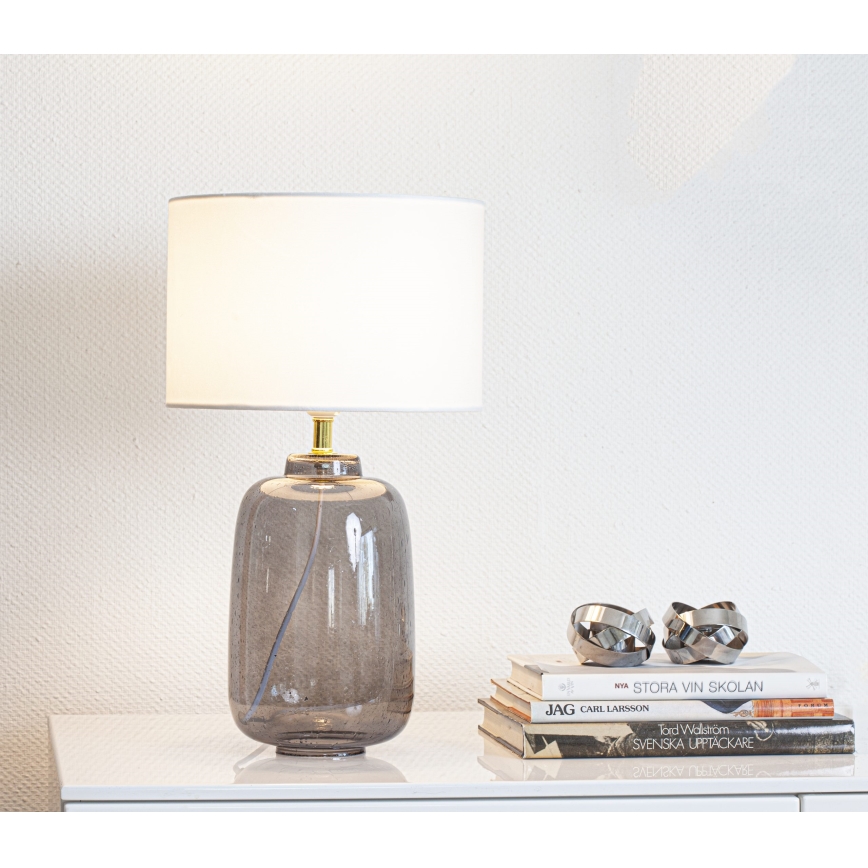 Cottex - Lámpara de mesa BLAKE 1xE27/8W/230V gris