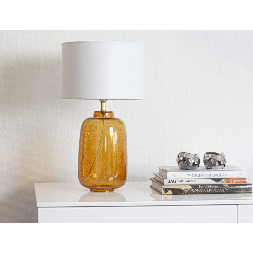 Cottex - Lámpara de mesa BLAKE 1xE27/8W/230V marrón