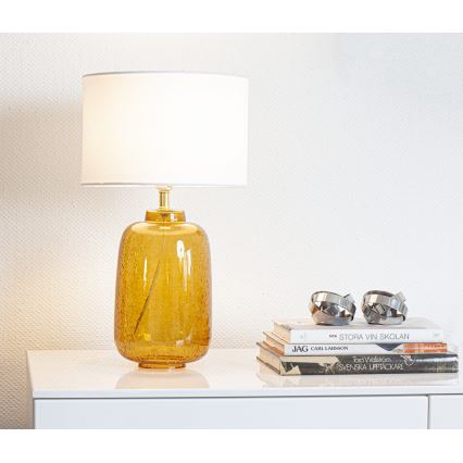Cottex - Lámpara de mesa BLAKE 1xE27/8W/230V marrón
