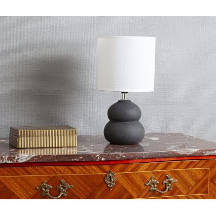Cottex - Lámpara de mesa LUCIE 1xE14/8W/230V gris
