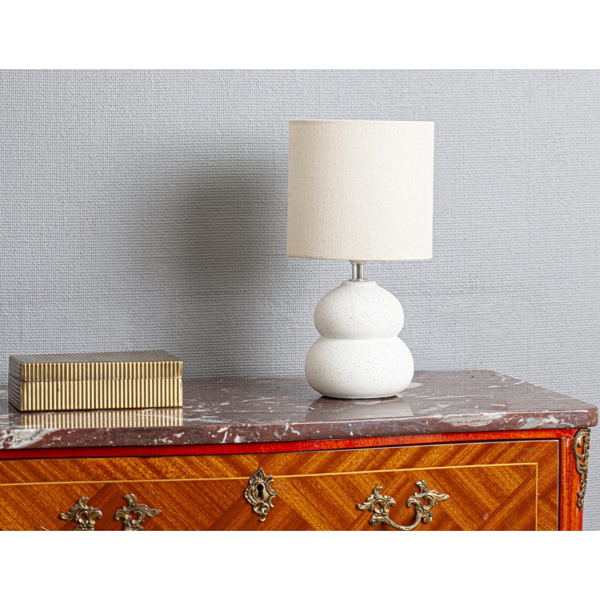Cottex - Lámpara de mesa LUCIE 1xE14/8W/230V color crema