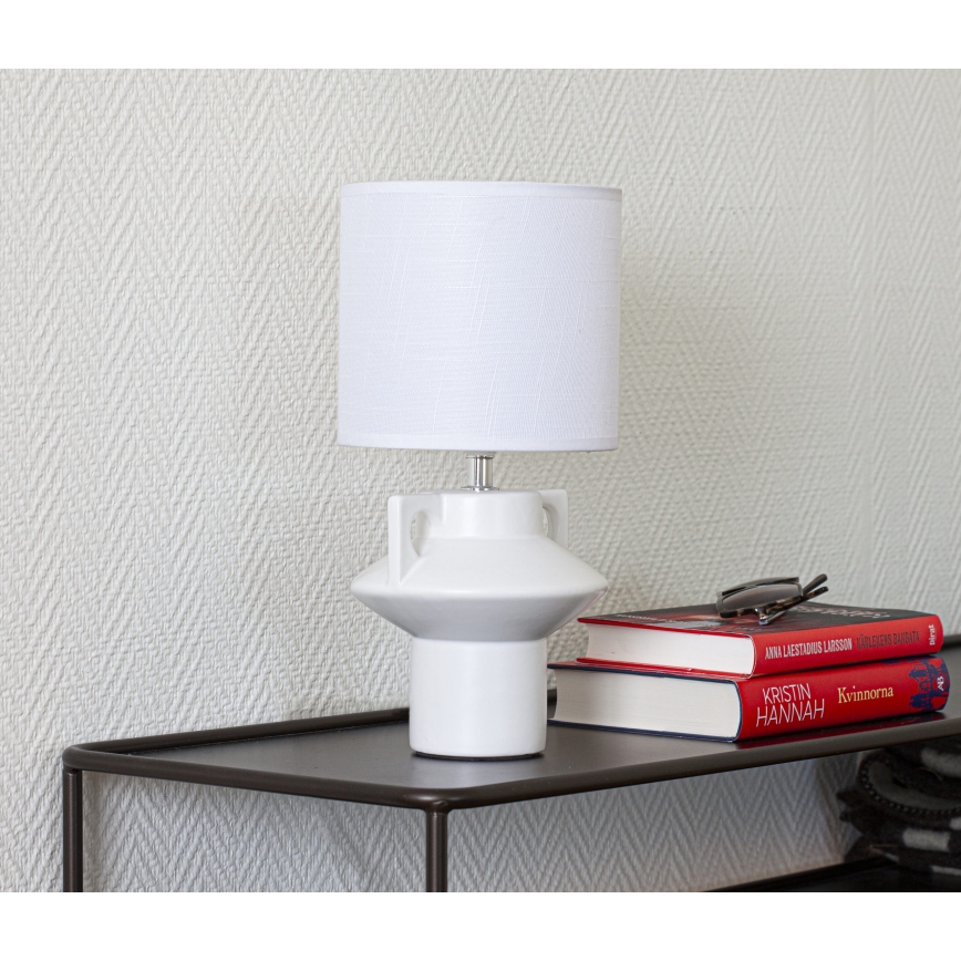 Cottex - Lámpara de mesa MATEO 1xE14/8W/230V blanca