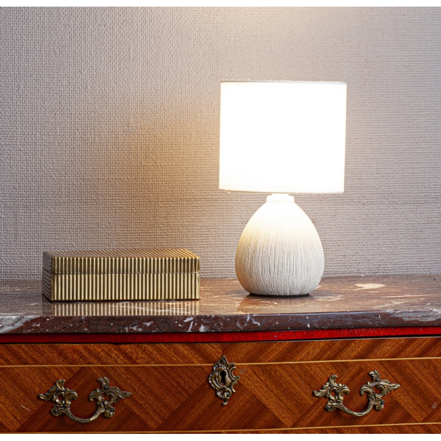 Cottex - Lámpara de mesa MADISON 1xE14/8W/230V color crema
