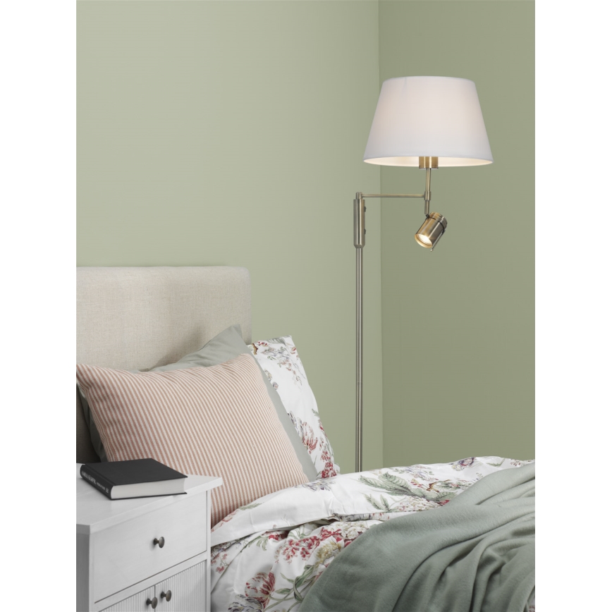 Cottex - lámpara de pie LIBRA 1xE27/60W/230V + GU10/40W