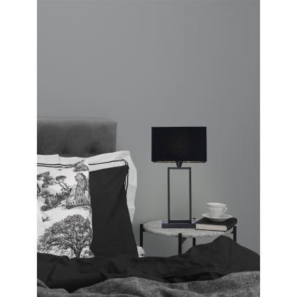 Cottex - Lámpara de mesa KENSINGTON 1xE14/40W/230V negra