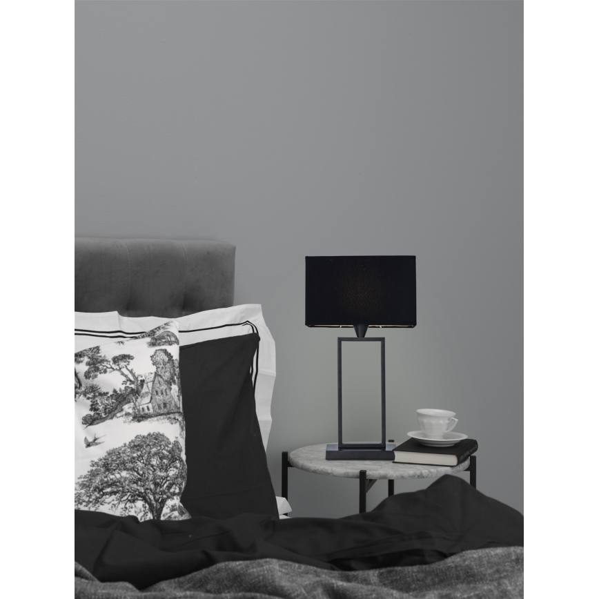 Cottex - Lámpara de mesa KENSINGTON 1xE14/40W/230V negra