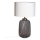 Cottex - Lámpara de mesa BLAKE 1xE27/8W/230V gris