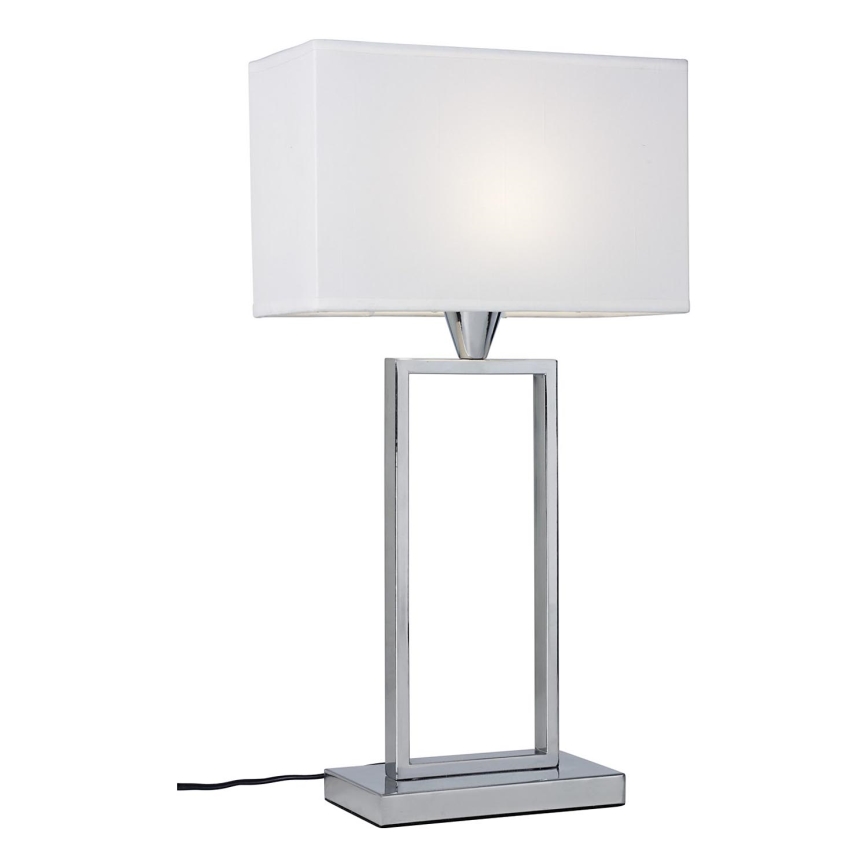 Cottex - Lámpara de mesa KENSINGTON 1xE14/40W/230V plateada