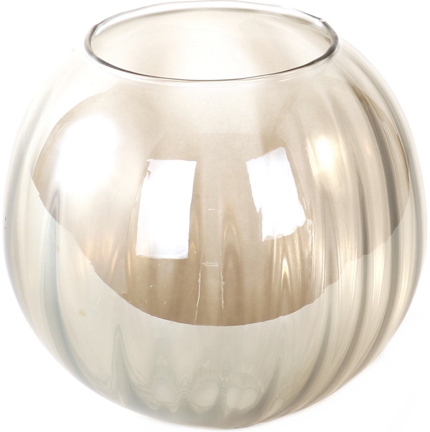 Cristal de repuesto para la lámpara OTTICO E27, diámetro 18 cm, marrón ahumado