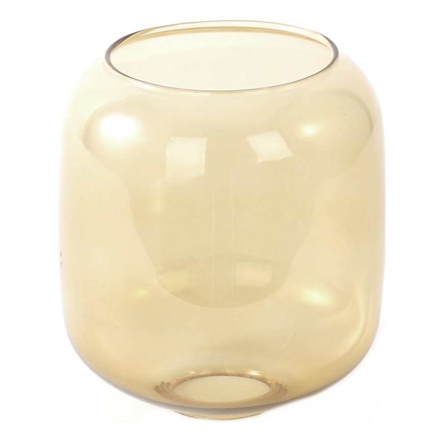 Cristal de repuesto para lámpara colgante E27, diámetro 14 cm, color marrón ahumado